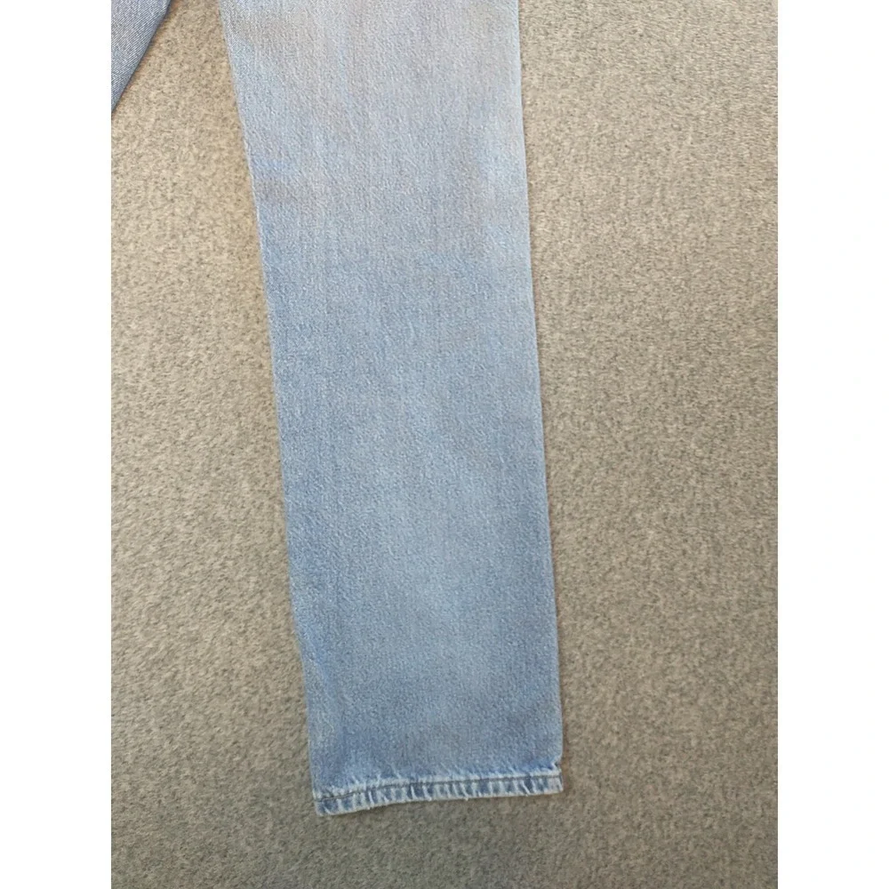 Wrangler Authentics Mens Light Wash Straight Leg Denim Jeans 34x33 96501DS Blue